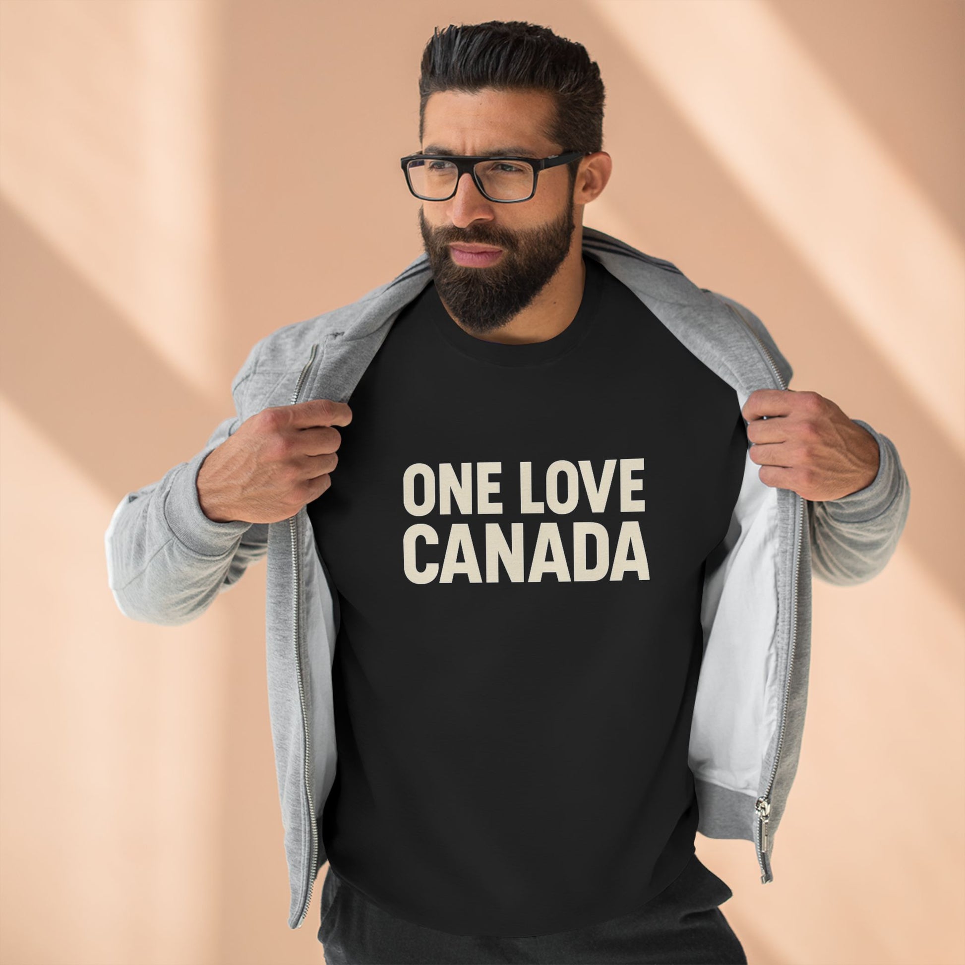 Unisex Crewneck Sweatshirt - One Love Canada, Cozy Canadian Apparel - OneLoveCanada