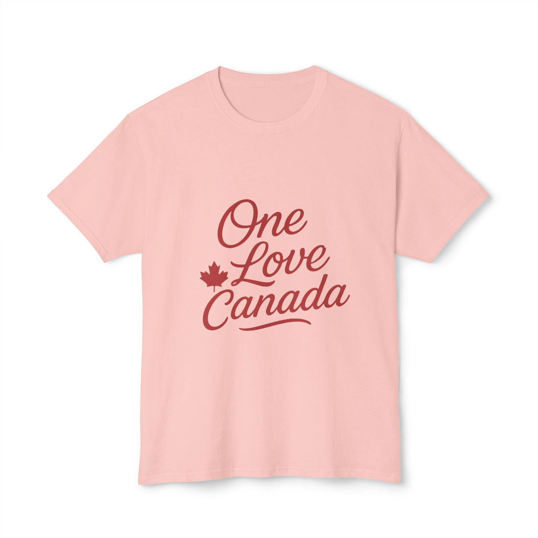 Love Canada Unisex T-shirt, Canadian Pride Tee, Heart Maple Leaf Shirt - OneLoveCanada