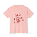 Love Canada Unisex T-shirt, Canadian Pride Tee, Heart Maple Leaf Shirt - OneLoveCanada
