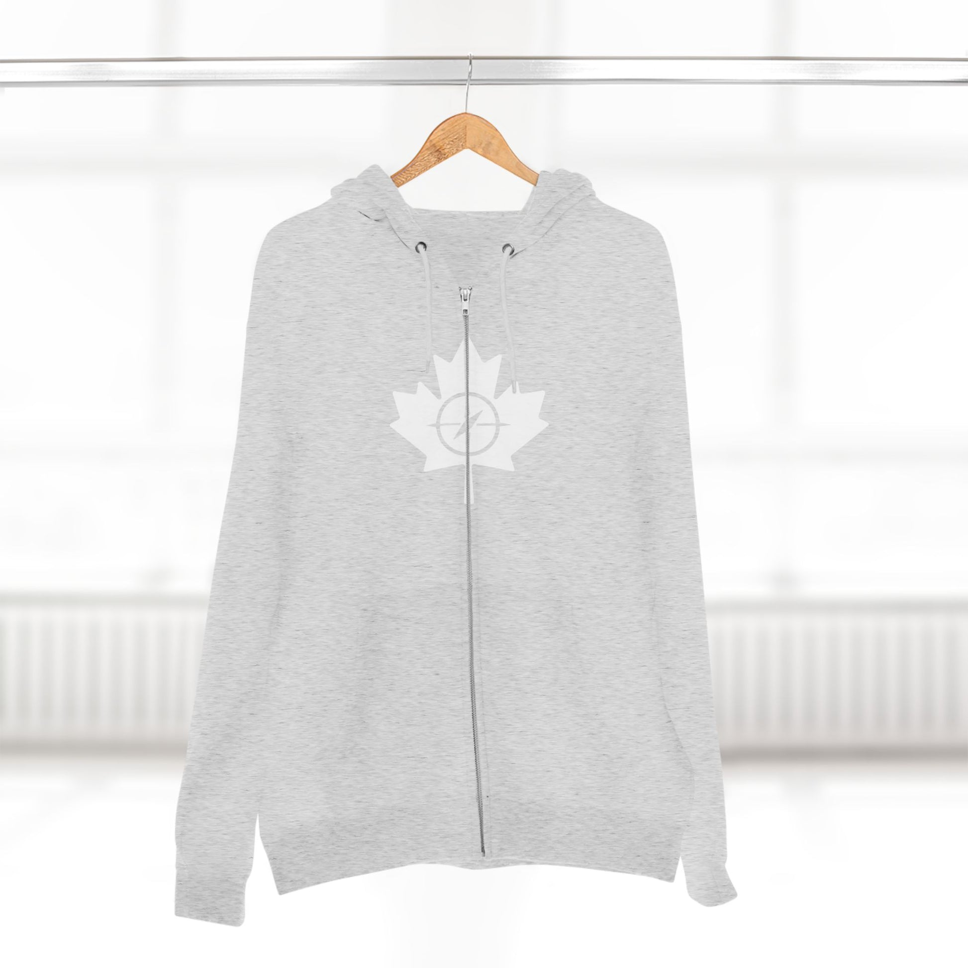 Cozy Canada Maple Leaf Zip Hoodie, Unisex Hoodie for Casual - OneLoveCanada