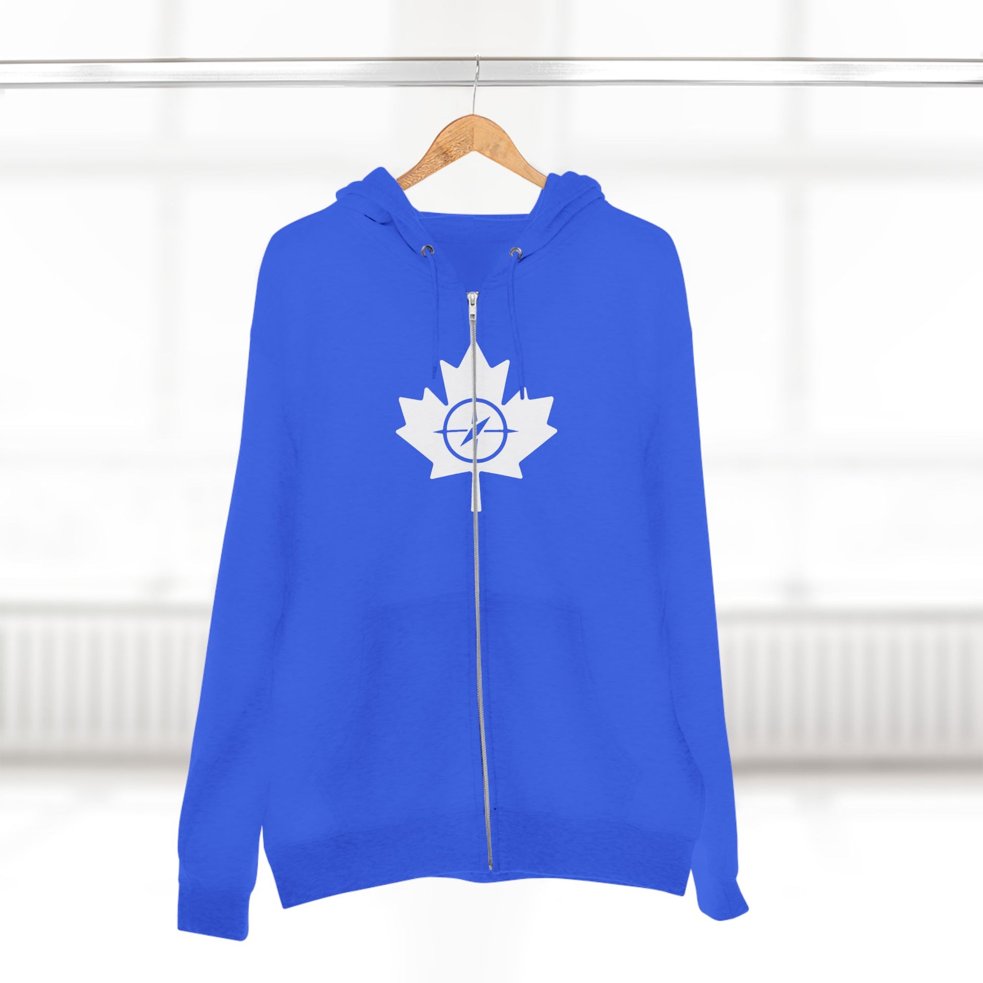 Cozy Canada Maple Leaf Zip Hoodie, Unisex Hoodie for Casual - OneLoveCanada