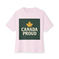Canada Proud Unisex Oversized Tee - Comfortable Pride Shirt, Casual Wear - OneLoveCanada
