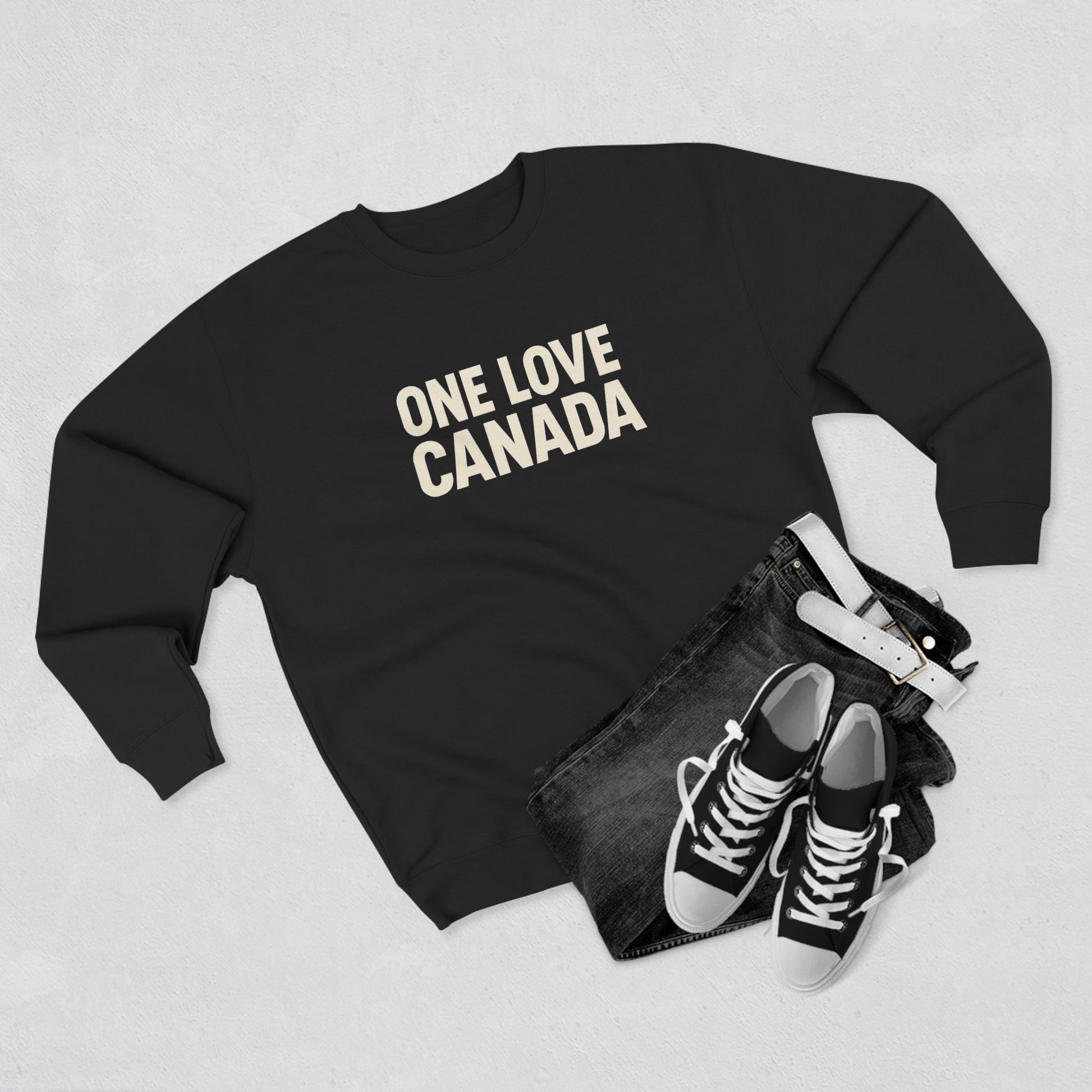 Unisex Crewneck Sweatshirt - One Love Canada, Cozy Canadian Apparel - OneLoveCanada