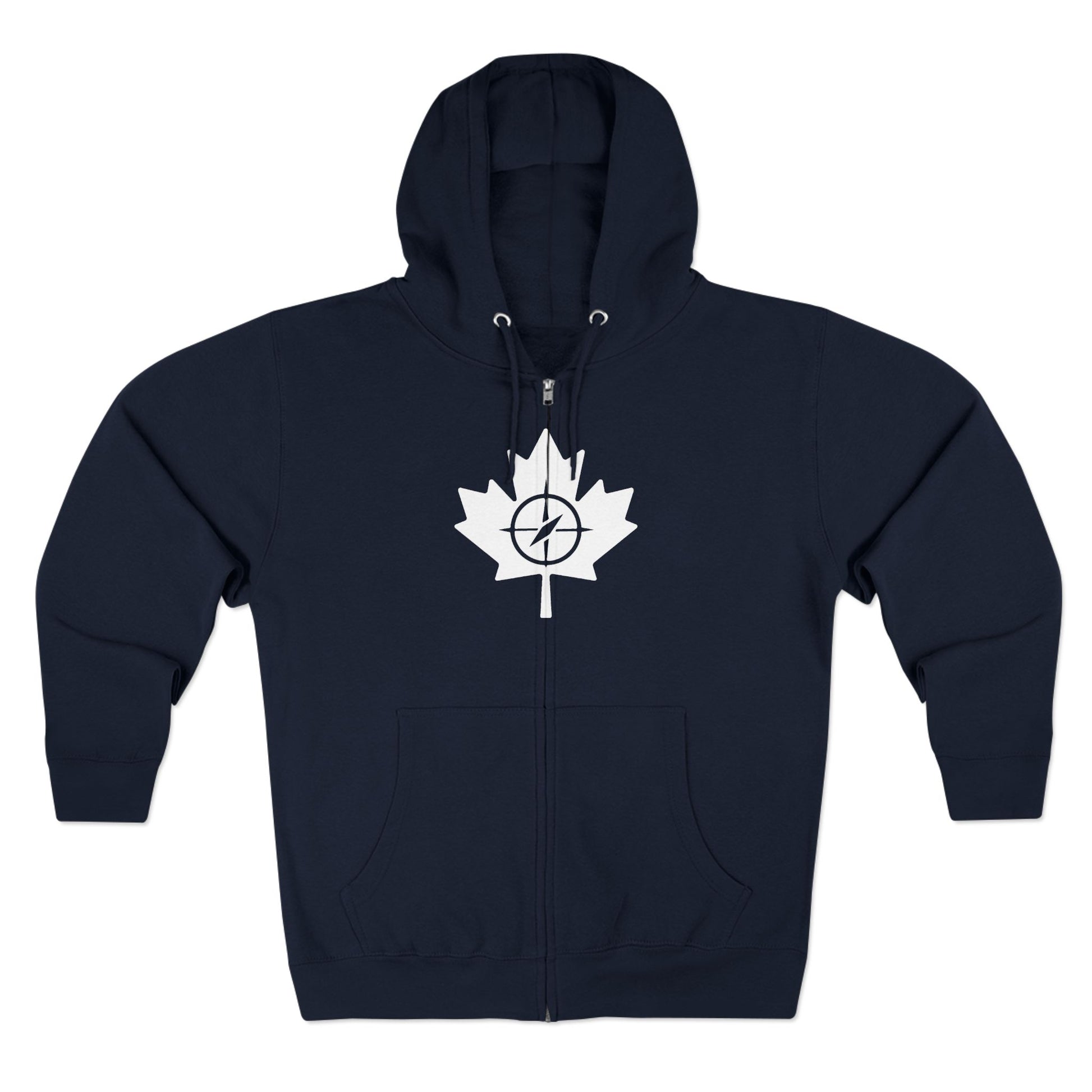 Cozy Canada Maple Leaf Zip Hoodie, Unisex Hoodie for Casual - OneLoveCanada