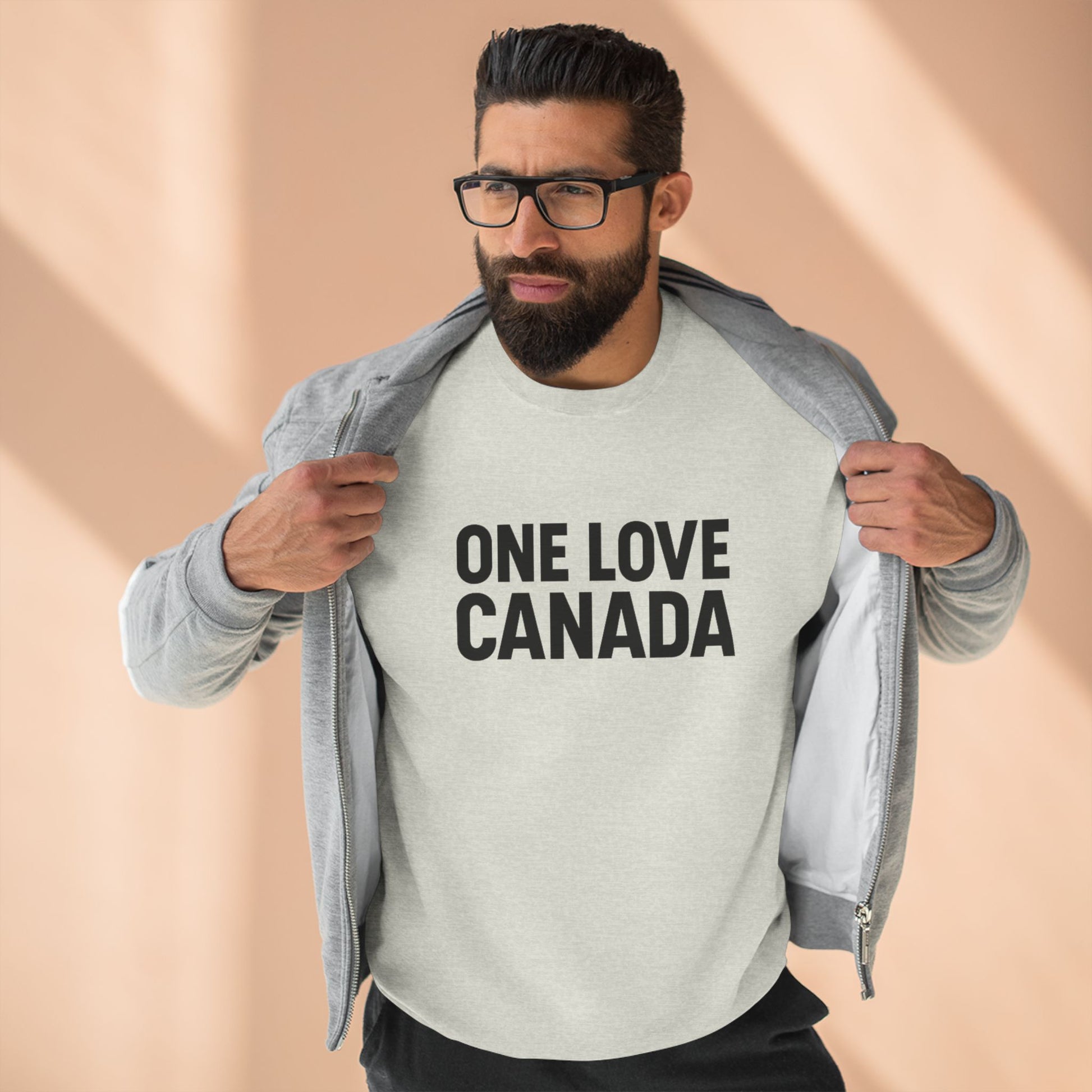 Unisex Crewneck Sweatshirt - One Love Canada, Cozy Canadian Apparel - OneLoveCanada