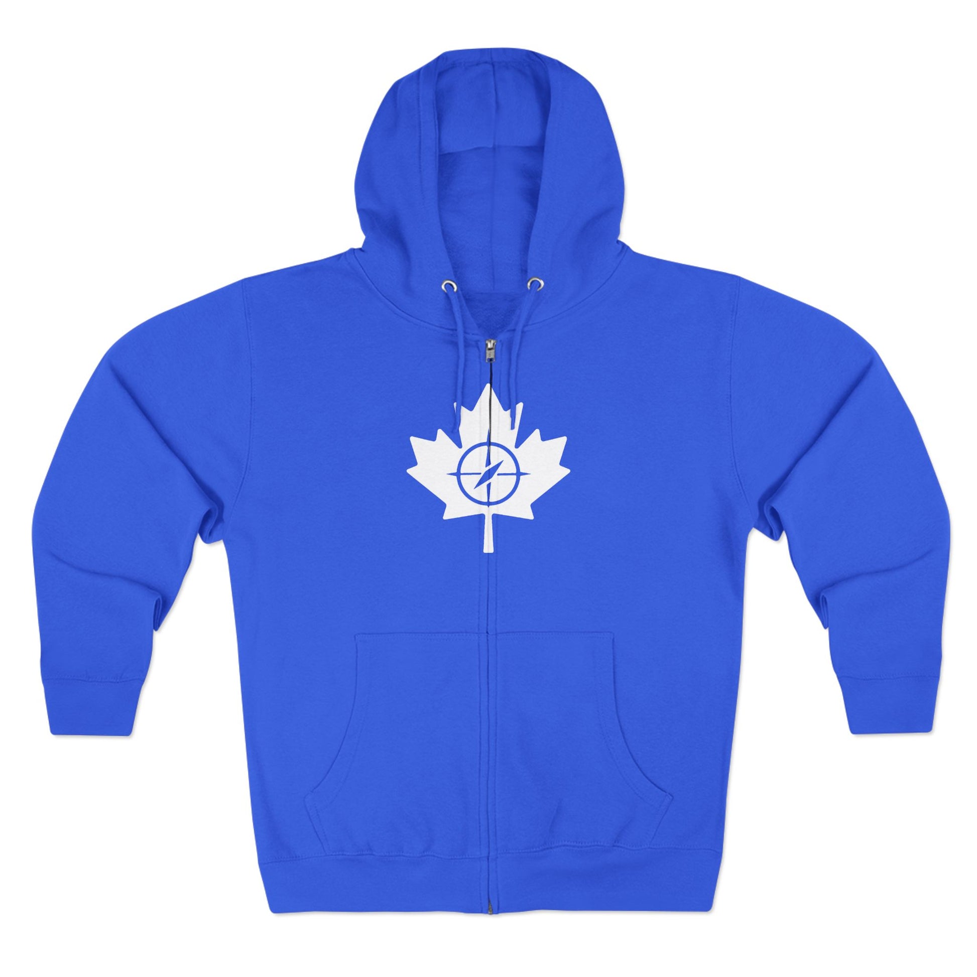 Cozy Canada Maple Leaf Zip Hoodie, Unisex Hoodie for Casual - OneLoveCanada