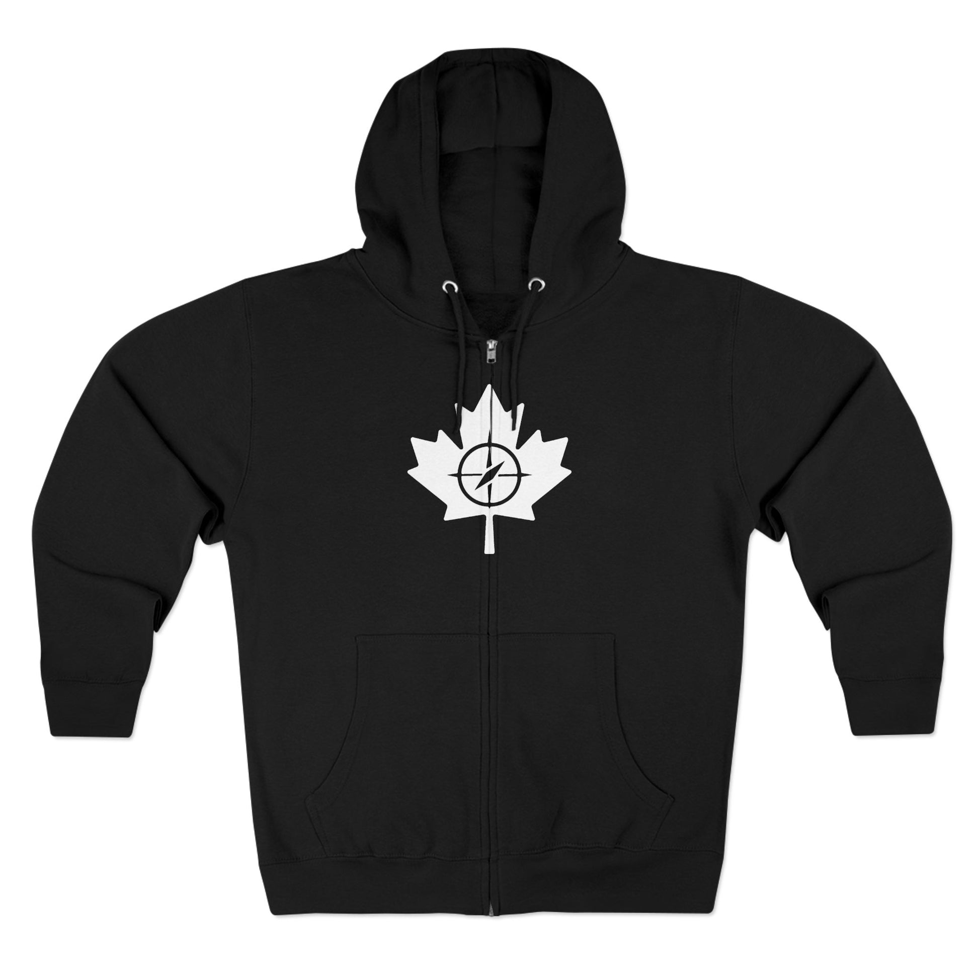 Cozy Canada Maple Leaf Zip Hoodie, Unisex Hoodie for Casual - OneLoveCanada