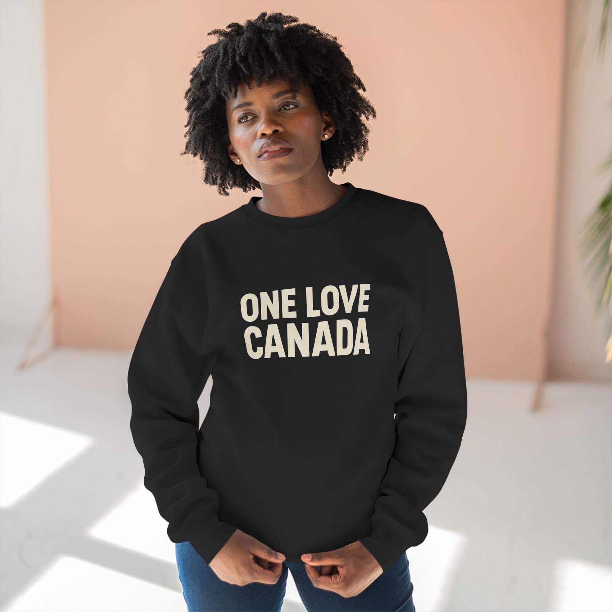 Unisex Crewneck Sweatshirt - One Love Canada, Cozy Canadian Apparel - OneLoveCanada