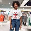 Love Canada Unisex T-shirt, Canadian Pride Tee, Heart Maple Leaf Shirt - OneLoveCanada