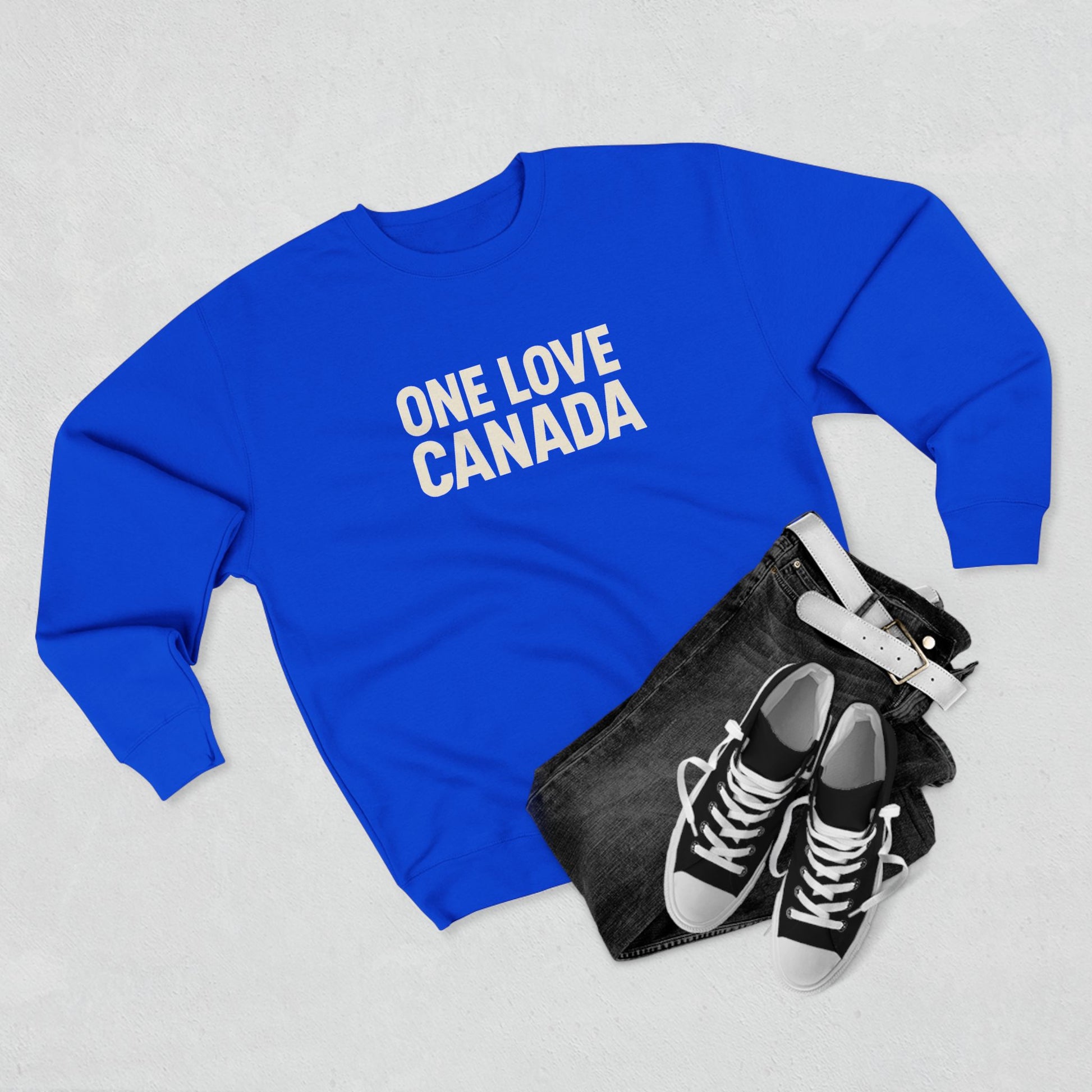 Unisex Crewneck Sweatshirt - One Love Canada, Cozy Canadian Apparel - OneLoveCanada