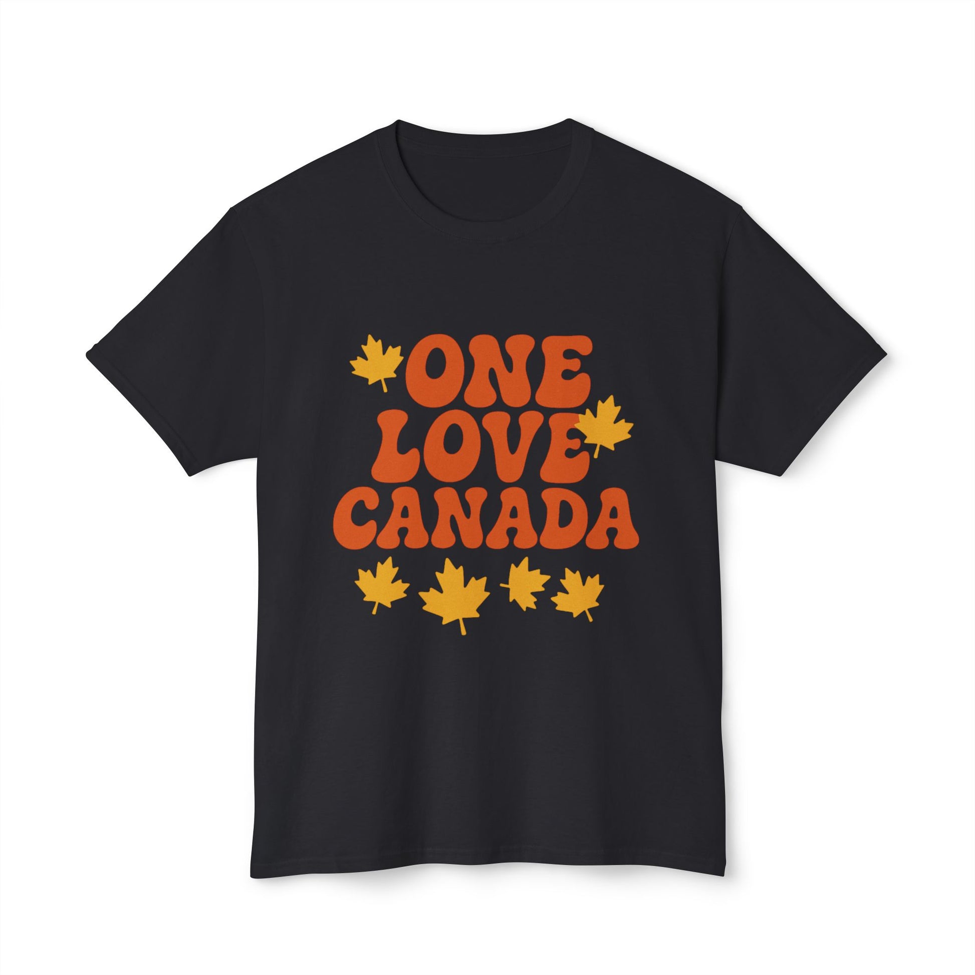 Love Canada Unisex T-shirt, Canadian Pride Tee, Heart Maple Leaf Shirt - OneLoveCanada