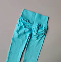 Seamless Sport Yoga High Waist Pants Leggings Sport See Through Yoga Gym Running Quick Dry Pants Scrunch Butt Pants - OneLoveCanada