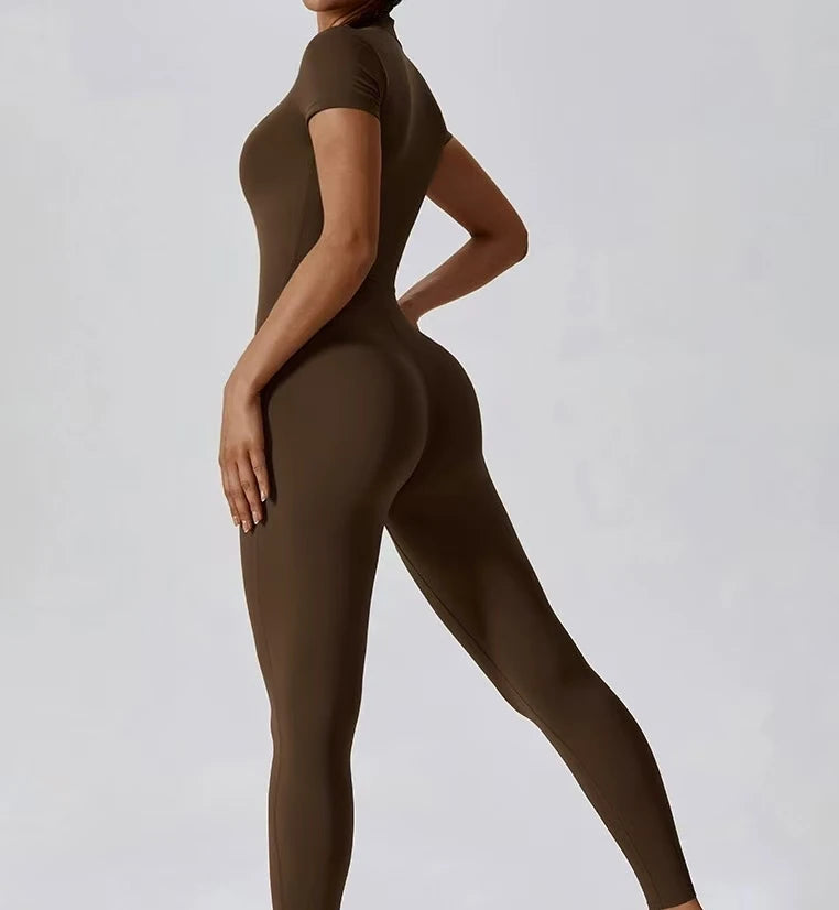 2025 New Yoga Set Women Workout Sport Gym Wear Suit High Wais Fitness Female Sportswear One Pieces Black Pink - OneLoveCanada