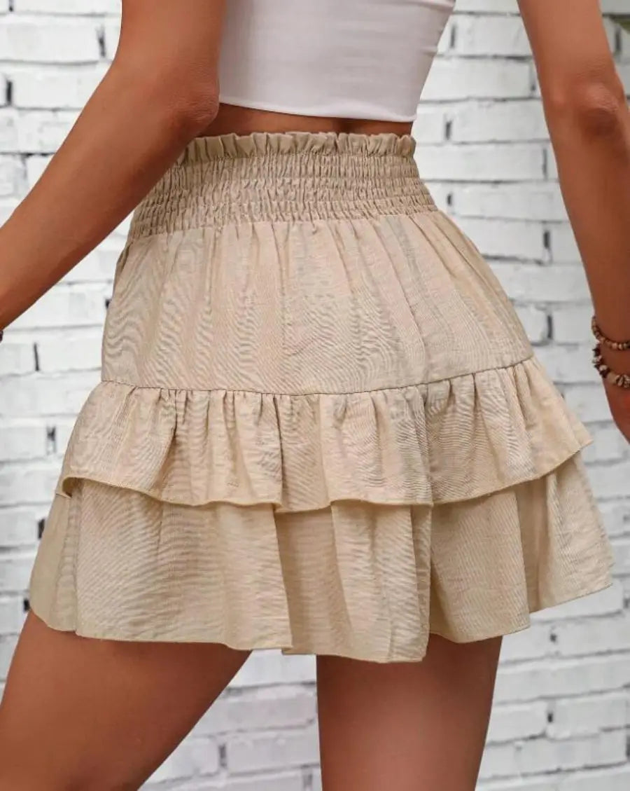 Wide-leg shorts drape Joker casual skirt pants fashion women's dress