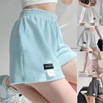 Women Casual Shotrts Summer Loose Sports Shorts Elastic Woman Sportswear Female Thin Solid Three Quarter Trousers 2023 New