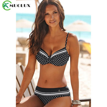 2024 New Women Swimsuit Sexy Women High Waist Bikini Swimwear Female Two Piece Beachwear Printed Bikinis Set Bathing Suit