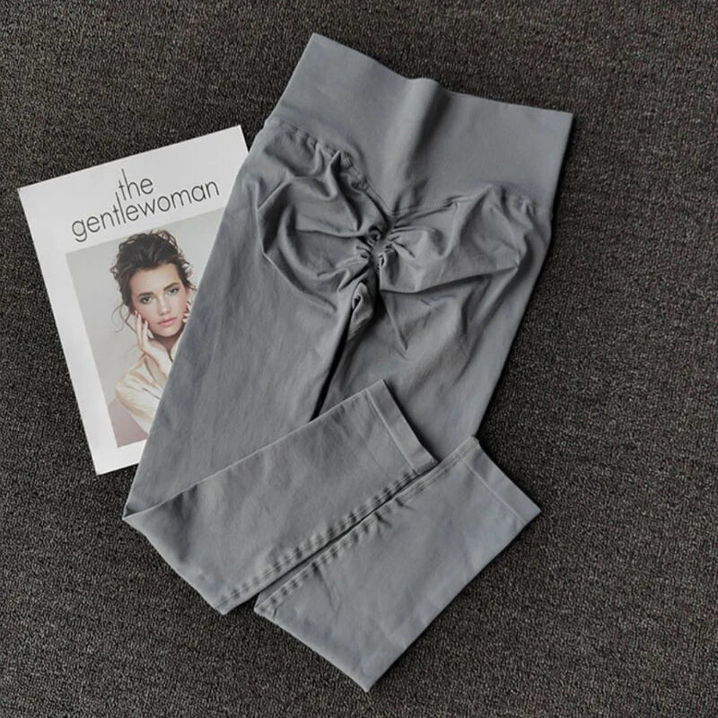 Seamless Sport Yoga  High Waist Pants Leggings Sport See Through Yoga Gym Running Quick Dry Pants Scrunch Butt Pants - OneLoveCanada