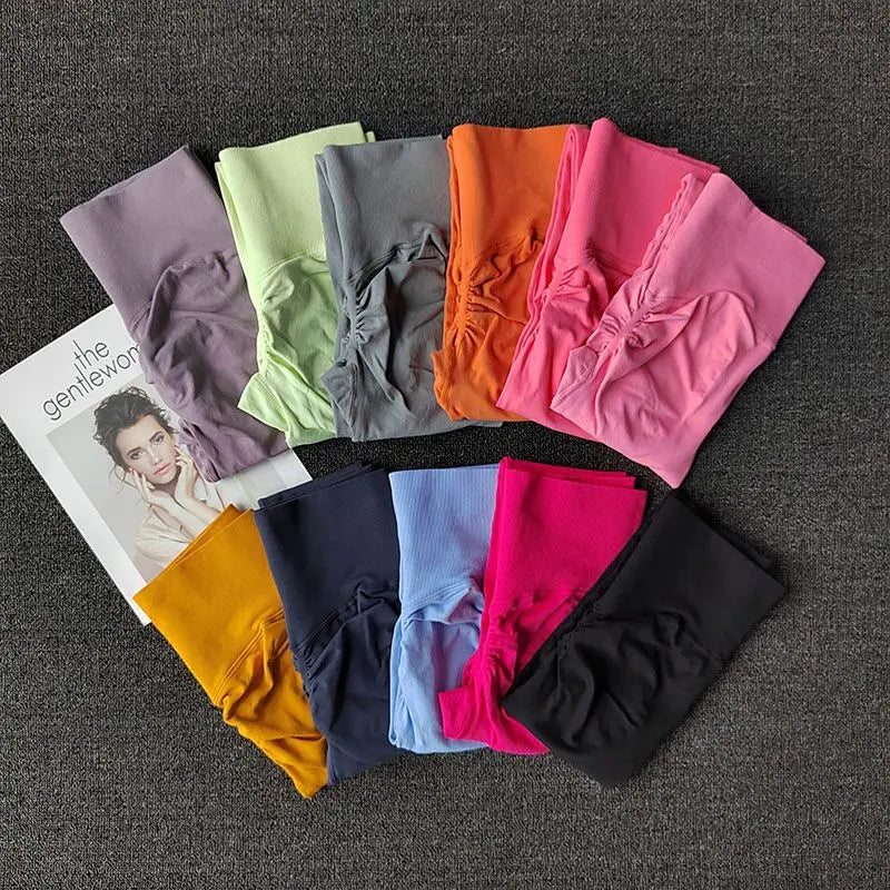 Seamless Sport Yoga  High Waist Pants Leggings Sport See Through Yoga Gym Running Quick Dry Pants Scrunch Butt Pants - OneLoveCanada