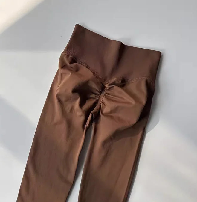 Seamless Sport Yoga High Waist Pants Leggings Sport See Through Yoga Gym Running Quick Dry Pants Scrunch Butt Pants - OneLoveCanada