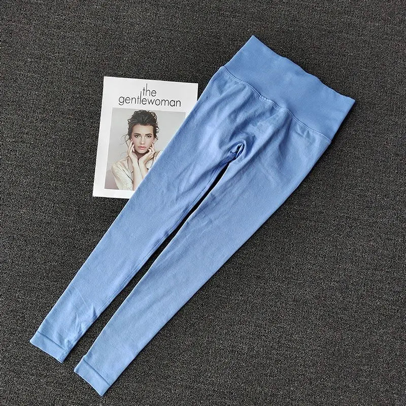 Seamless Sport Yoga High Waist Pants Leggings Sport See Through Yoga Gym Running Quick Dry Pants Scrunch Butt Pants - OneLoveCanada