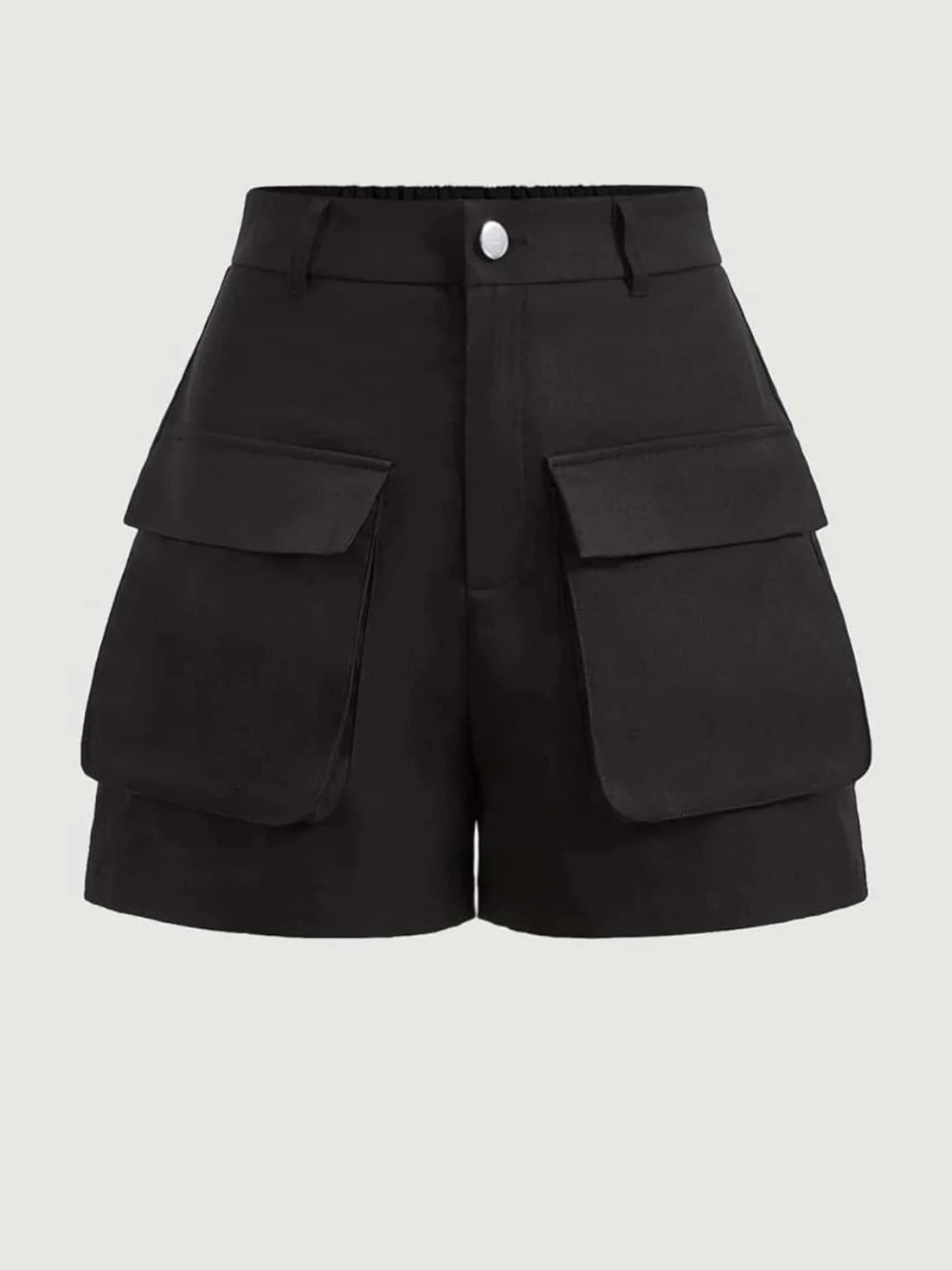 Womens Y2K High Waisted Cargo Shorts - Fashionable Comfort with Large Pockets for Outdoor Adventures