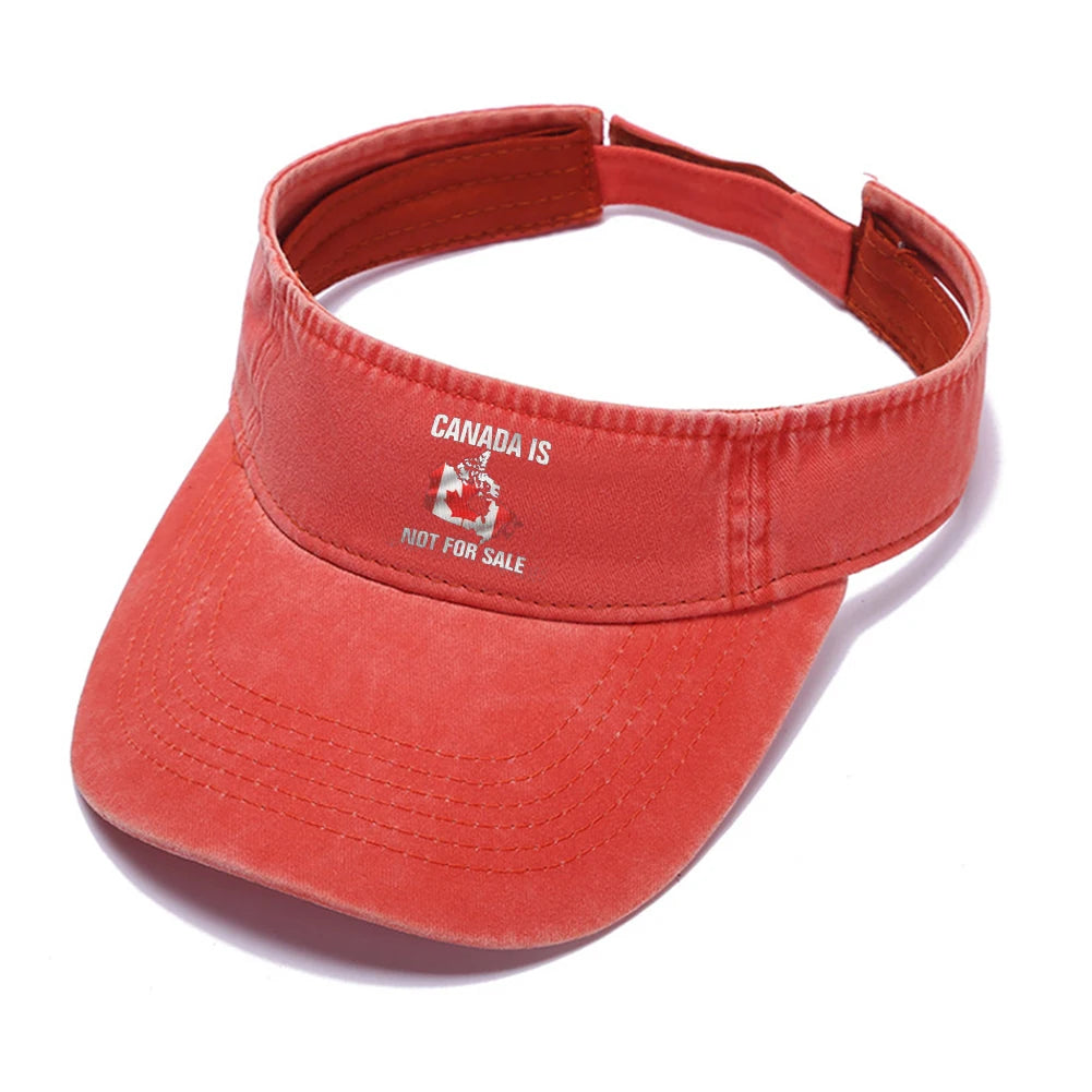 Canada Not For Sale Baseball Cap Adjustable Red Hat with Maple Leaf Embroidery for Outdoor Activities & Casual Wear Snapback Cap - OneLoveCanada