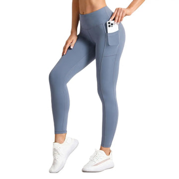 Women's Workout Leggings with Pockets Tummy Control Yoga Pants Butt Lifting Fitness Tights Activewear