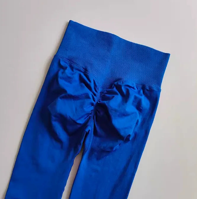 Seamless Sport Yoga High Waist Pants Leggings Sport See Through Yoga Gym Running Quick Dry Pants Scrunch Butt Pants - OneLoveCanada
