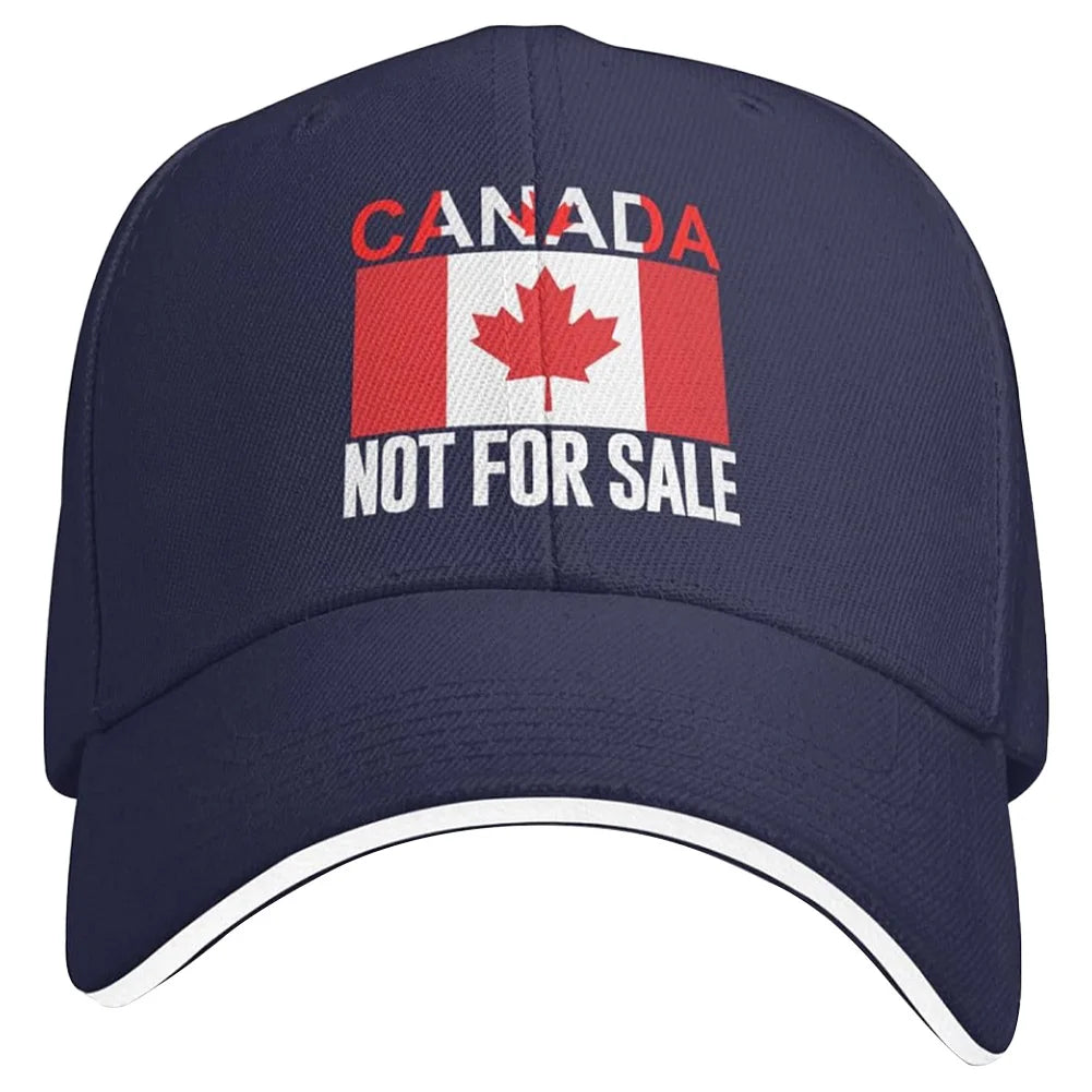 Canada Not For Sale Baseball Cap Adjustable Red Hat with Maple Leaf Embroidery for Outdoor Activities & Casual Wear Snapback Cap - OneLoveCanada