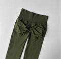 Seamless Sport Yoga High Waist Pants Leggings Sport See Through Yoga Gym Running Quick Dry Pants Scrunch Butt Pants - OneLoveCanada
