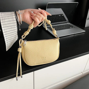 Ladies' Crossbody Bag Fashion Versatile Solid Color Handbag Exquisite Design Daily Commuting Casual Shoulder Bag Pure Armpit Bag