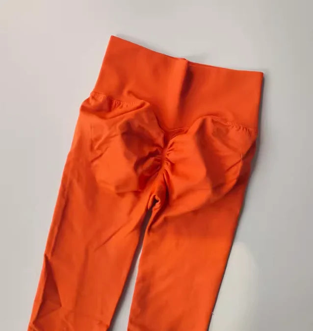 Seamless Sport Yoga High Waist Pants Leggings Sport See Through Yoga Gym Running Quick Dry Pants Scrunch Butt Pants - OneLoveCanada
