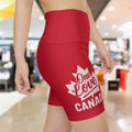 Red Canada Women's Workout Shorts - OneLoveCanada