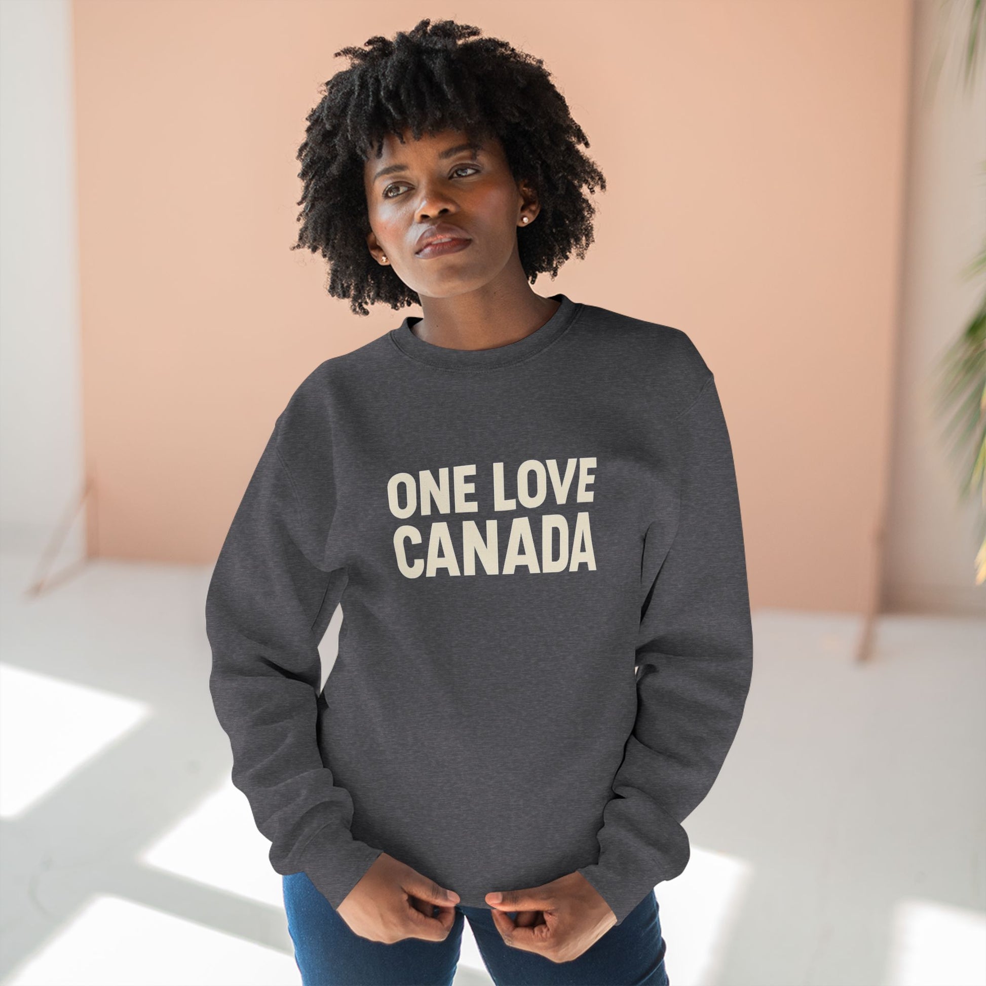 Unisex Crewneck Sweatshirt - One Love Canada, Cozy Canadian Apparel - OneLoveCanada