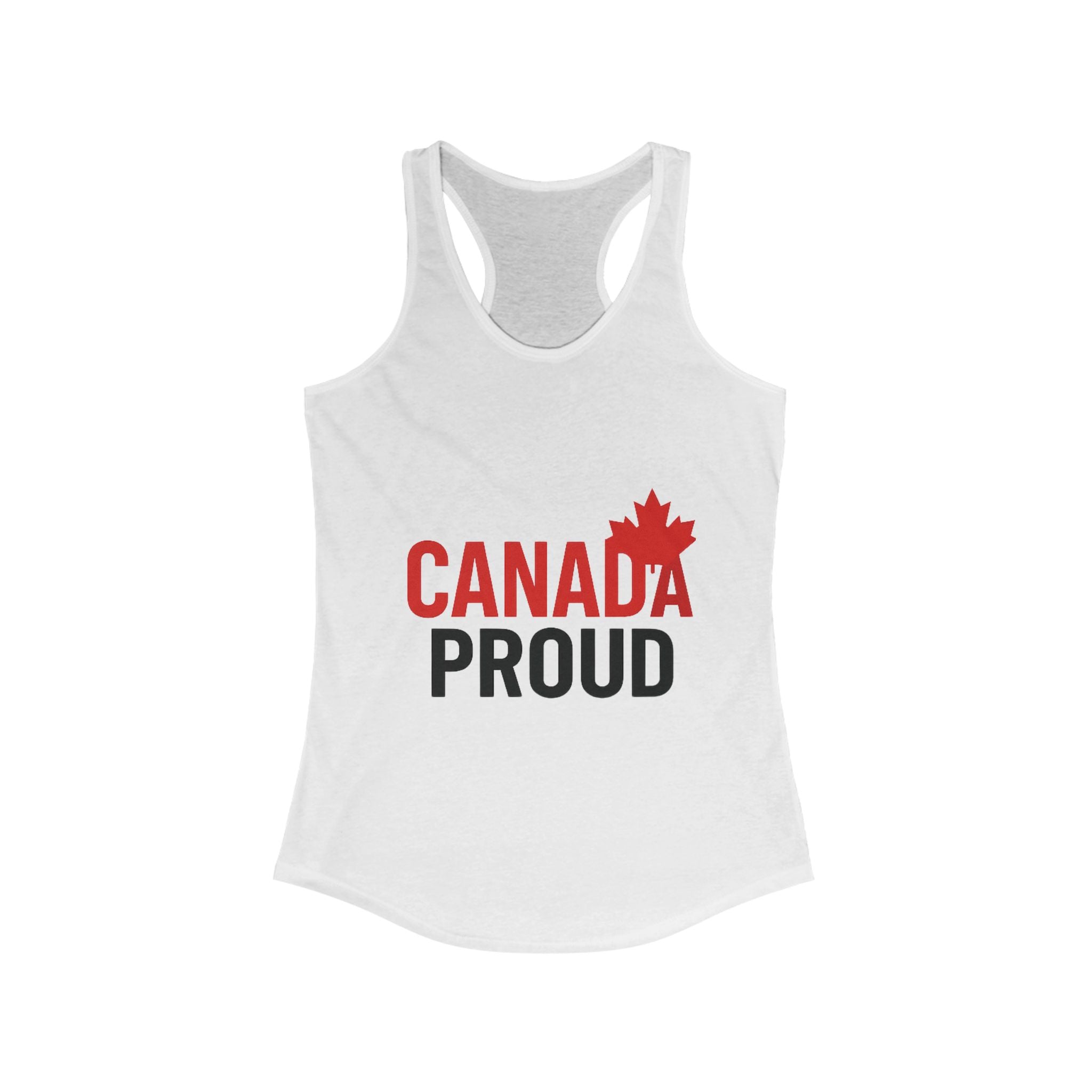 Canada Proud Women's Racerback Tank - Comfortable Summer Apparel - OneLoveCanada