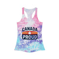 One Love Canada Tie Dye Racerback Tank Top, Summer Fashion - OneLoveCanada