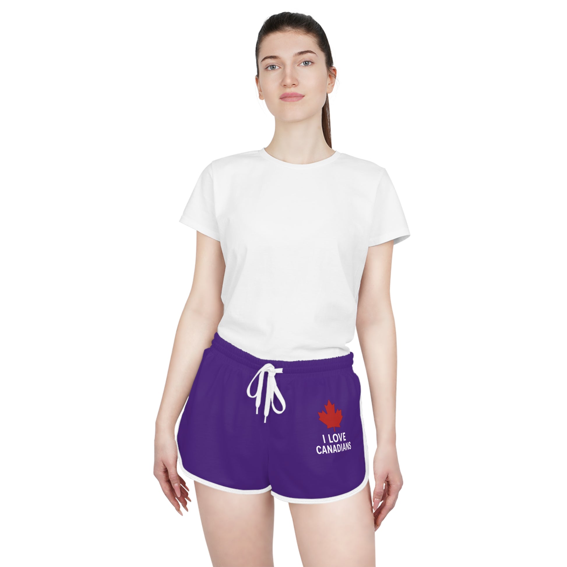 Canadian Pride Women's Relaxed Shorts, Summer Loungewear - OneLoveCanada