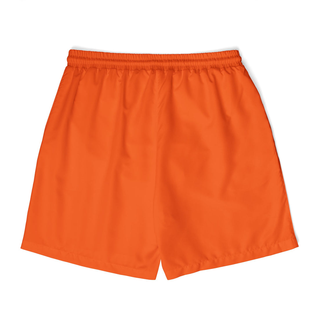 Vibrant Orange Unisex Swim Shorts, Summer Beachwear - OneLoveCanada