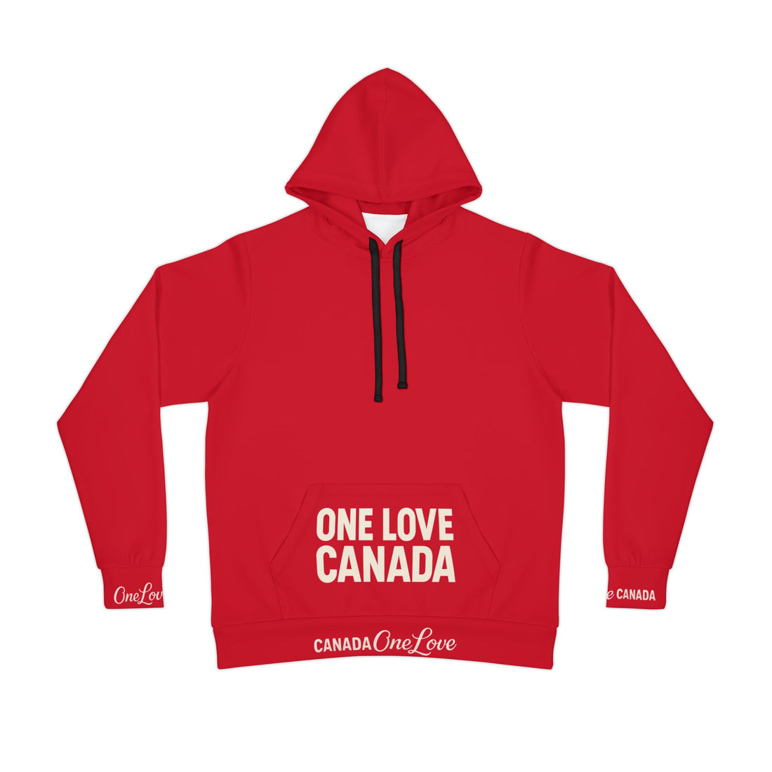 Canada Proud Athletic Hoodie - One Love Canada - OneLoveCanada
