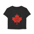 Canada Maple Leaf Women's Baby Tee - Casual T-Shirt - OneLoveCanada
