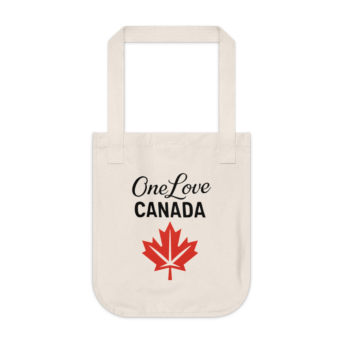 Organic Canvas Tote Bag - One Love Canada - OneLoveCanada