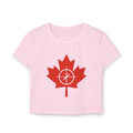 Canada Maple Leaf Women's Baby Tee - Casual T-Shirt - OneLoveCanada