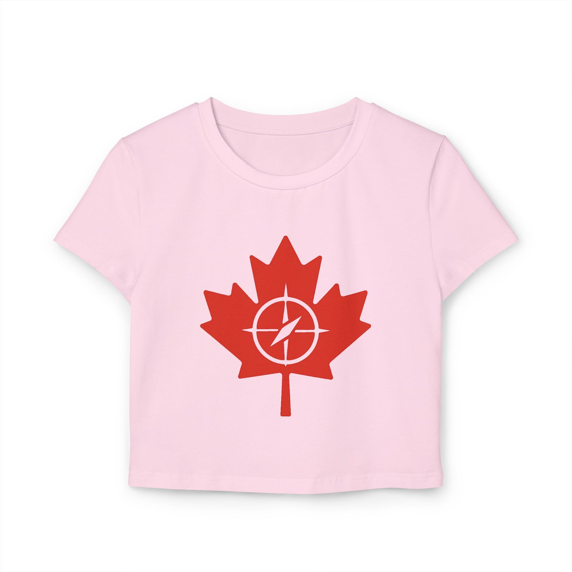 Canada Maple Leaf Women's Baby Tee - Casual T-Shirt - OneLoveCanada