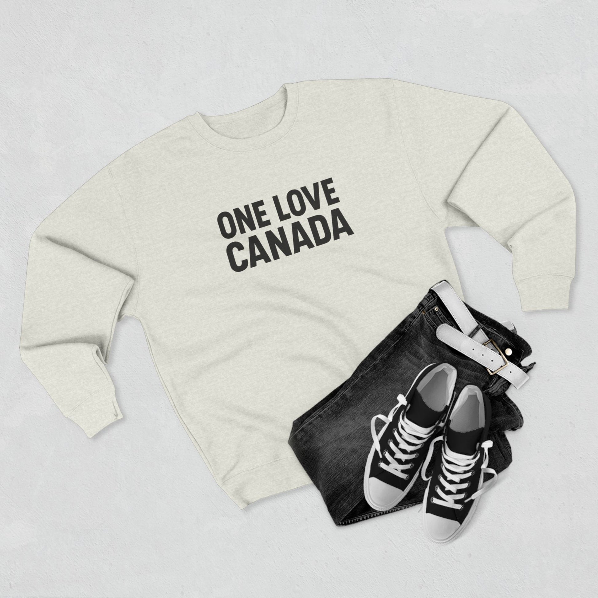 Unisex Crewneck Sweatshirt - One Love Canada, Cozy Canadian Apparel - OneLoveCanada
