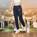 Cozy Fleece Joggers with Maple Leaf Design - OneLoveCanada
