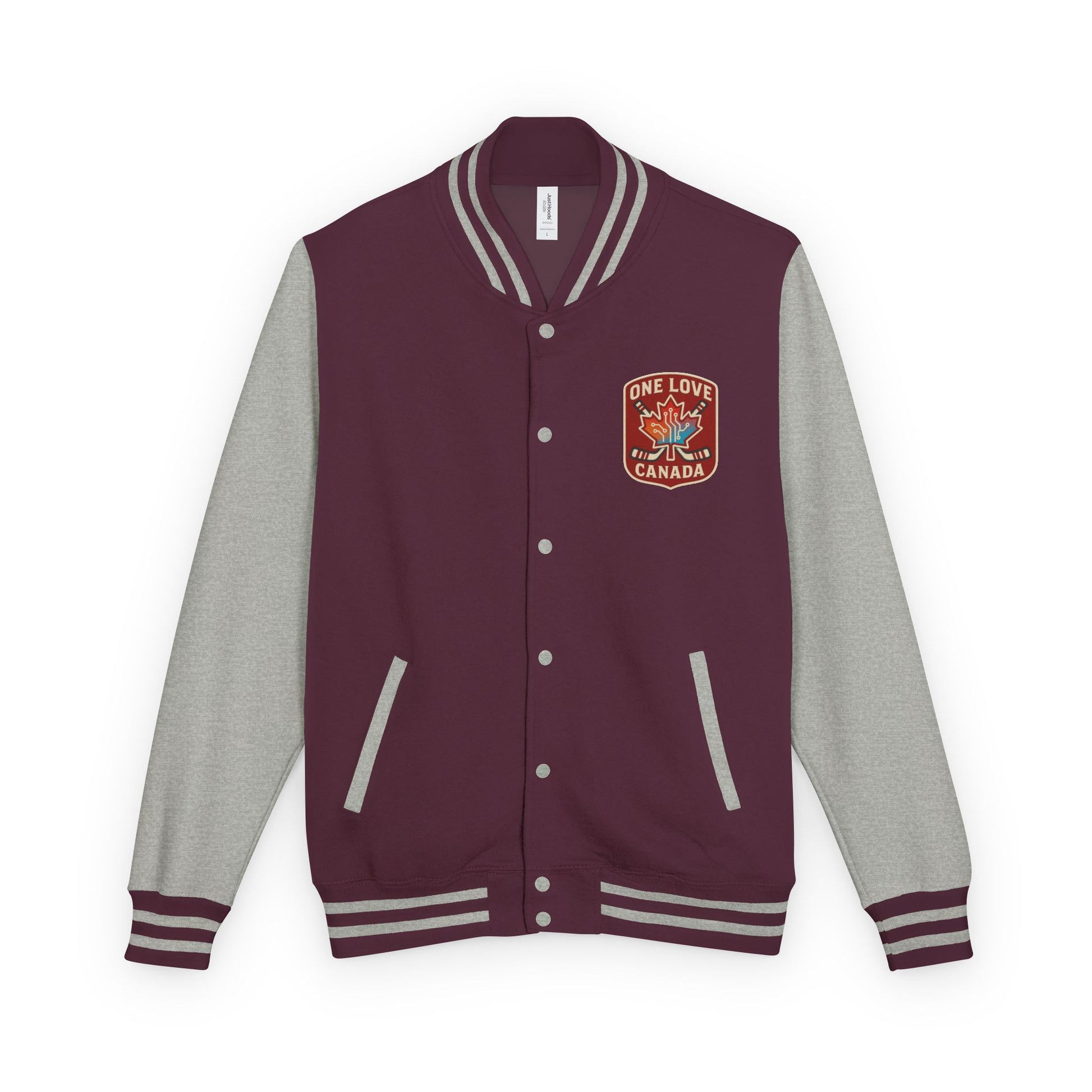 Unisex Heavyweight Letterman Jacket - One Love Canada, Casual Sportswear - OneLoveCanada