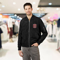 Recycled Bomber Jacket with Embroidery, Eco-Friendly Fashion - OneLoveCanada