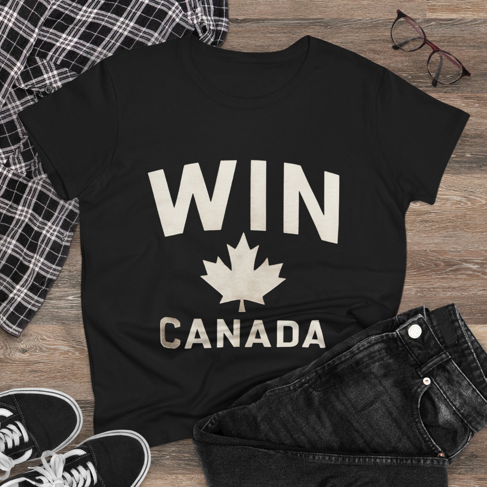 Women's Canada Pride Tee, Great for Summer Celebrations, Sports Events - OneLoveCanada