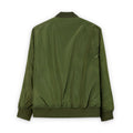 Recycled Bomber Jacket with Embroidery, Eco-Friendly Fashion - OneLoveCanada