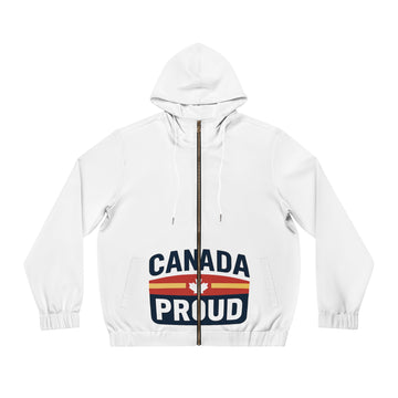 Canada Proud Full-Zip Hoodie, Canadian Pride Sweater - OneLoveCanada